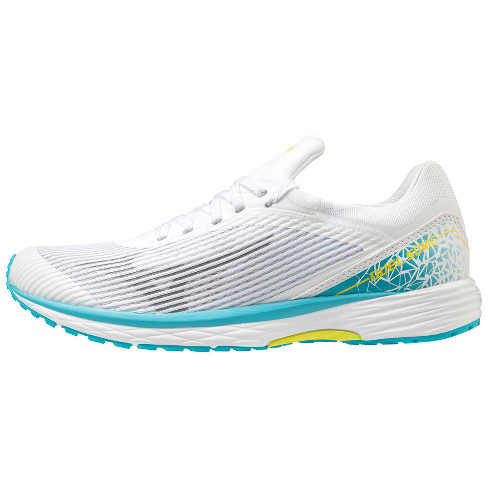 Scarpe Running Mizuno Duel Sonic Donna - Bianche/Blu - 68032-ADGI